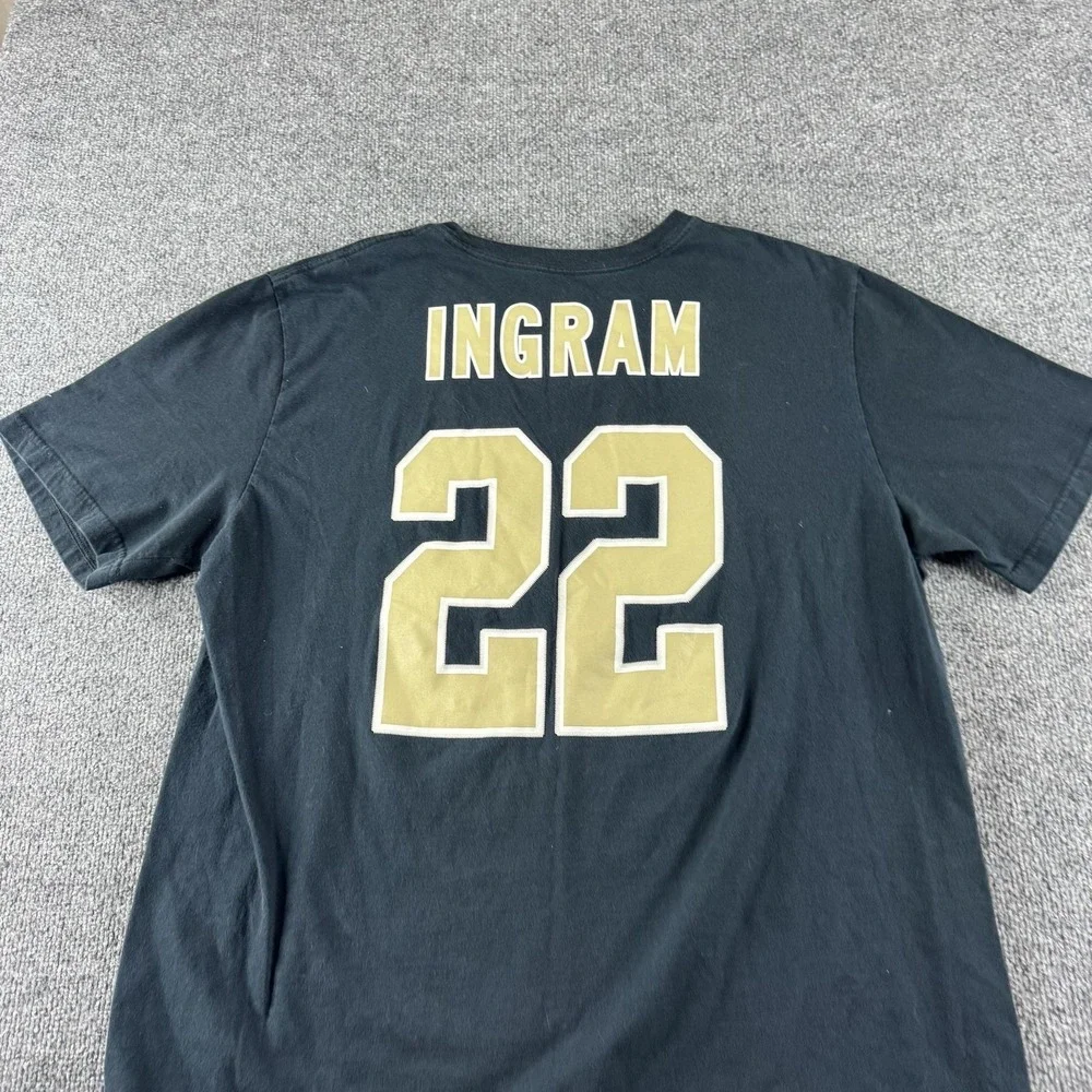 New‎ Orleans Saints Shirt Mens 2XL Black NFL Football Nike Mark Ingram 22 Tee